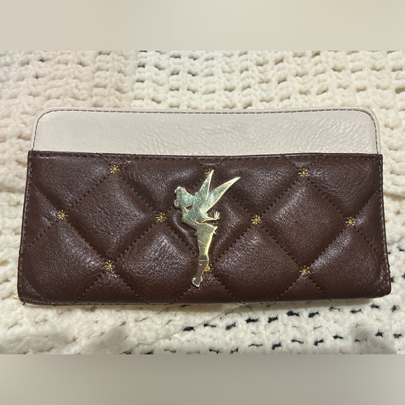 Loungefly Disney Peter Pan Tinker Bell Quilted Wallet - Picture 4 of 15